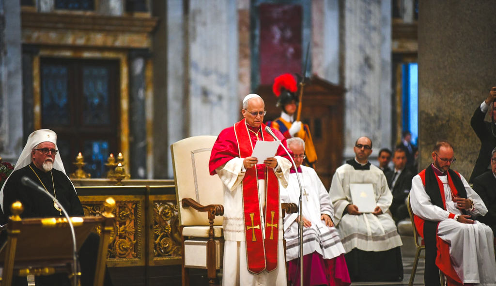 'They bore witness to their faith without ever using the weapons of force and violence, but rather by embracing the hidden and meek power of the Gospel'. The commemoration of the martyrs and witnesses to the faith of the new century, presided over by Pope Leo.